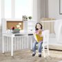 Kids Desk and Chair Set Study Writing Desk with Hutch and Bookshelves - Image 5