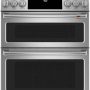 Café - 30 in. Wide 6 Burners 6.7 Cu. Ft. Self-Cleaning Slide-In Double Oven Dual Fuel Convection Range, Customizable - Stainless Steel - Image 1