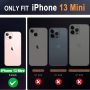 SHIELDON Case for iPhone 13 Mini 5G, Genuine Leather Wallet Folio Case Magnetic Closure RFID Blocking Card Slots Kickstand Full Protection Case Compatible with iPhone 13 Mini (5.4", 2021) - Brown - Image 2