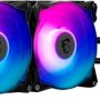 MSI - MAG CORELIQUID 240R V2 - AIO ARGB CPU Liquid Cooler - Rotating Cap Design - 240mm Radiator - Dual 120mm ARGB PWM Fans - Black - Image 1