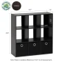 Furinno 13207 Simplistic 9-Cube Organizer with Bins - Image 5
