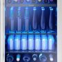 Zephyr - Brisas 24 in. 8-Bottle and 112-Can Single Zone Beverage Cooler - Stainless Steel - Image 1