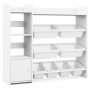 4-Tier Kids Bookshelf and Toy Storage Rack with 8 Toy Organizer Bins - Image 3