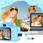 Rirool HD Kids Digital Camera for Girls 3-12, 13MP Video & Photo Camera with 32GB SD Card, Selfie Camera for Toddlers, Best Birthday Gift for 3-10 Year Old Girls (Blue) - Image 3