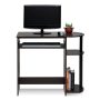 32 in. Rectangular Dark Brown Computer Desk with Keyboard Tray - Image 6