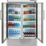 Premium Levella - 47 in. Wide 29.0 cu. ft. 2-Door Commercial Merchandiser Refrigerator Glass-Door Beverage Display Cooler - Stainless Steel - Image 2