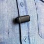 Aluratek - Wireless Vlogging Lapel Microphone with Charging Case for USB-C Connector - Black - Image 2