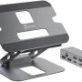 j5create - Multi-Angle Dual HDMI Docking Stand - Silver - Image 1