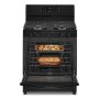 Whirlpool - 30 in. Wide 5 burners 5.1 cu. ft. Freestanding Gas Range with Edge to Edge Cooktop - Black - Image 3