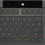 CORSAIR - K100 Air Wireless Full-Size Bluetooth RGB Mechanical Cherry MX Ultra Low Profile Tactile Switch Gaming Keyboard - Black - Image 1