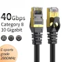 Cat 8 Ethernet RJ45 Cable Super Speed 40Gbps Patch LAN Network Gold Plated Lot - Image 2