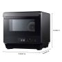 Panasonic - HomeCHEF .7 Cu. Ft. 7-in-1 Compact Oven with Steam and Convection - Black - Image 2