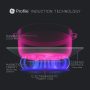 GE Profile - 30 in. Wide 4 Element ENERGY STAR Built-In Touch Control Electric Induction Cooktop with Power Boil - Black - Image 3