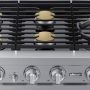 Dacor - 36 in. Wide 6 Burner Built-In Gas Rangetop - Silver Stainless Steel - Image 2