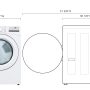 LG - 7.4 Cu. Ft. Stackable Electric Dryer with Wrinkle Care - White - Image 4