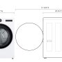 LG - 7.4 Cu. Ft. Stackable Smart Electric Dryer with Steam and Sensor Dry - White - Image 4