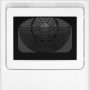 GE - 7.4 Cu. Ft. Front Load Electric Dryer with Sensor Dry - White with Matte Black - Image 1