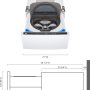 LG - SideKick 1.0 Cu. Ft. High-Efficiency Smart Pedestal Washer - White - Image 3