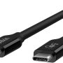Belkin - USB 4 2.6’ USB-C to USB-C Cable with 100W Power Delivery - Black - Image 3