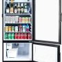 Premium Levella - 26 in. Wide 12.5 cu. ft. 2-Door Commercial Merchandiser Refrigerator Glass-Door Beverage Display Cooler with Freezer - Black - Image 2