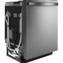 GE Profile - 24" Top Control Smart Built-In Stainless Steel Tub Dishwasher with 3rd Rack, Sanitize Cycle and 44 dBA - Stainless Steel - Image 2