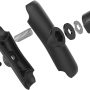 RAM Mounts Medium Double Socket Arm for B Size 1″ Ball Mount Components, RAM Mount Connector Arm, Marine-Grade Aluminum RAM-B-201U - Image 4