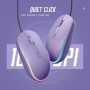 seenda Wired Mouse - USB Computer Mice Wired with RGB Backlit Optical LED Mouse with Attached USB Cord for Laptops Notebooks Chromebook - Purple - Image 3