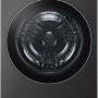 LG - 5.0 Cu. Ft. HE Smart Mega Capacity All-in-One Electric Washer/Dryer WashCombo with Steam and Ventless Inverter Heat Pump - Black Steel - Image 1