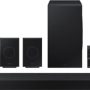 Samsung - HW-Q990D/ZA 11.1.4 Channel Q-Series Soundbar with Wireless Subwoofer and Rear Speakers, Dolby Atmos and Q-Symphony - Black - Image 1