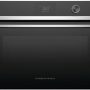 Fisher & Paykel - 24" Built-in Single Electric Convection Speed Wall Oven - Black - Image 1
