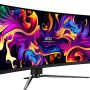 MSI - MPG 491CQP QD-OLED 49" 5120x1440 (DQHD) Curved OLED Quantum Dot Monitor 144Hz 0.03ms(GTG) HDR400 Type-C DisplayPort HDMI - Black - Image 2