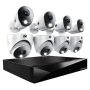 Night Owl - 12 Channel 8 Camera Indoor/Outdoor Wired 2K 2TB DVR Security System with 2-way Audio - Black/White - Image 1
