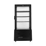 Premium Levella - 2.9 Cu. Ft. 4-Sided Glass Commercial Merchandiser Refrigerated Display Case - Black - Image 2