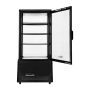 Premium Levella - 2.9 Cu. Ft. 4-Sided Glass Commercial Merchandiser Refrigerated Display Case - Black - Image 3