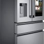 Samsung - 36 in. Wide Family Hub 22.2 Cu. Ft. 4-Door French Door Counter-Depth Fingerprint Resistant Refrigerator - Stainless Steel - Image 2