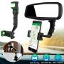 360° Car Phone Holder Rotatable And Retractable Rearview Mirror Mount Universal - Image 2