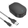 onn 24W Dual USB-A Port Wall Charger with 3ft Lighting Cable to USB, MFI Certified, Foldable Plug, Black - Compatible with iPhone 14/13/12/11/X/XR/XS/8/7/6/5, iPad, Airpods, and more - Image 2