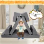 Kids Play Couch,Modular Couch for Toddler and Baby Playroom/Bedroom,Imaginative Convertible Play Couch for Boys Girls.Gift for Kids,Grey - Image 5