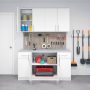 Wood Freestanding Garage Cabinet in White (32 in. W x 36 in. H x 24 in. D) - Image 6
