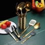 ReaNea 13 Pieces Gold Cooking Utensils Set, Stainless Steel Kitchen Utensils Set with Utensil Holder - Image 2