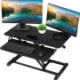 SUSUZI 37" Wide Height Adjustable Standing Desk Converter, Quick Release, 1 Pack - Image 1
