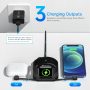 Tinetton Portable Charger Stand for Apple Watch Charger, Magnetic Wireless Watch Charging Stand Dock with Charging Cable Compatible with Apple Watch 7/6/5/4 iPhone 13/12/11/8/Pro/Max AirPods Pro/2/1 - Image 6