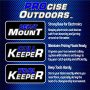 PROcise DEK-It Fish Finder Mount for Boats, Single Unit(22.5) Deck Mount with GPS Slot for Fish Finders, Depth Finders, and Other Fishing Accessories, Marine-Grade Aluminum, Durable and Rust-Proof - Image 5
