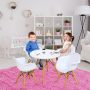 5 Pieces Kids Mid-Century Colorful Table Chair Set - Image 5