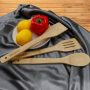 Spurtle Kitchen Tools Set Spatula Cooking Utensils 7 Piece Bamboo Wooden Set NEW - Image 2