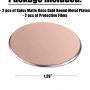 SALEX Replacement Rose Gold Metal Plates Set for Magnetic Car Phone Holders, Wall & Air Vent Mounts, Cases, Magnets. Kit of 2 Cute Pink Round Iron Discs Without Holes. 3M Adhesive Backing. 2 Pack. - Image 2