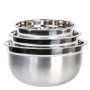 Heavy Duty Stainless Steel German 3 Large Nested Mixing Bowl Set - Image 3