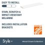 Style+ 48 in. W White Top Shelf Kit - Image 2