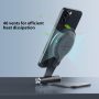 Nillkin Magnetic Wireless Charger Adjustable, Fast Wireless Charging Stand Compatible Magsafe for Apple iPhone 15 14 13 12 Pro/Pro Max, Silver - Image 4