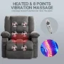 JONPONY Power Lift Recliner Chair Recliners for Elderly with Heat and Massage Recliner Chair for Living Room with Infinite Position and Side Pocket,USB Charge Port,Grey - Oversized - Image 3